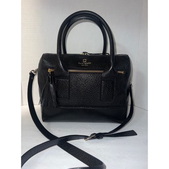 kate spade Handbags - Sale!! KATE SPADE Southpoint Avenue Alessa
Black Pebbled Leather Satchel Bag